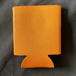 19 blank orange can sized koozies